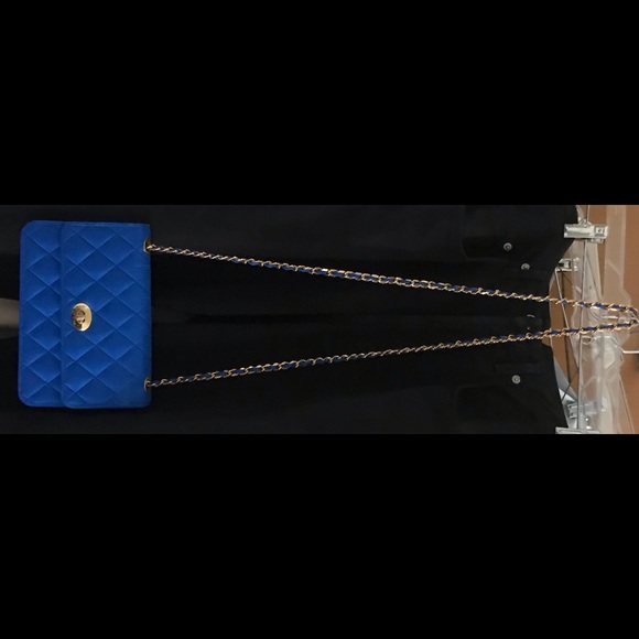 New Khanitha Blue Quilted Thai Silk Pocketbook Purse made in Thailand - Picture 14 of 16